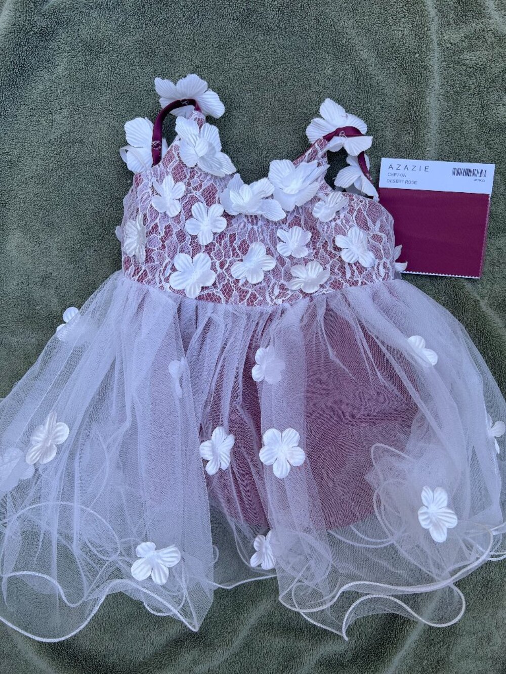 Azazie Junebug Flower Girls Dress - Desert Rose 18 Months